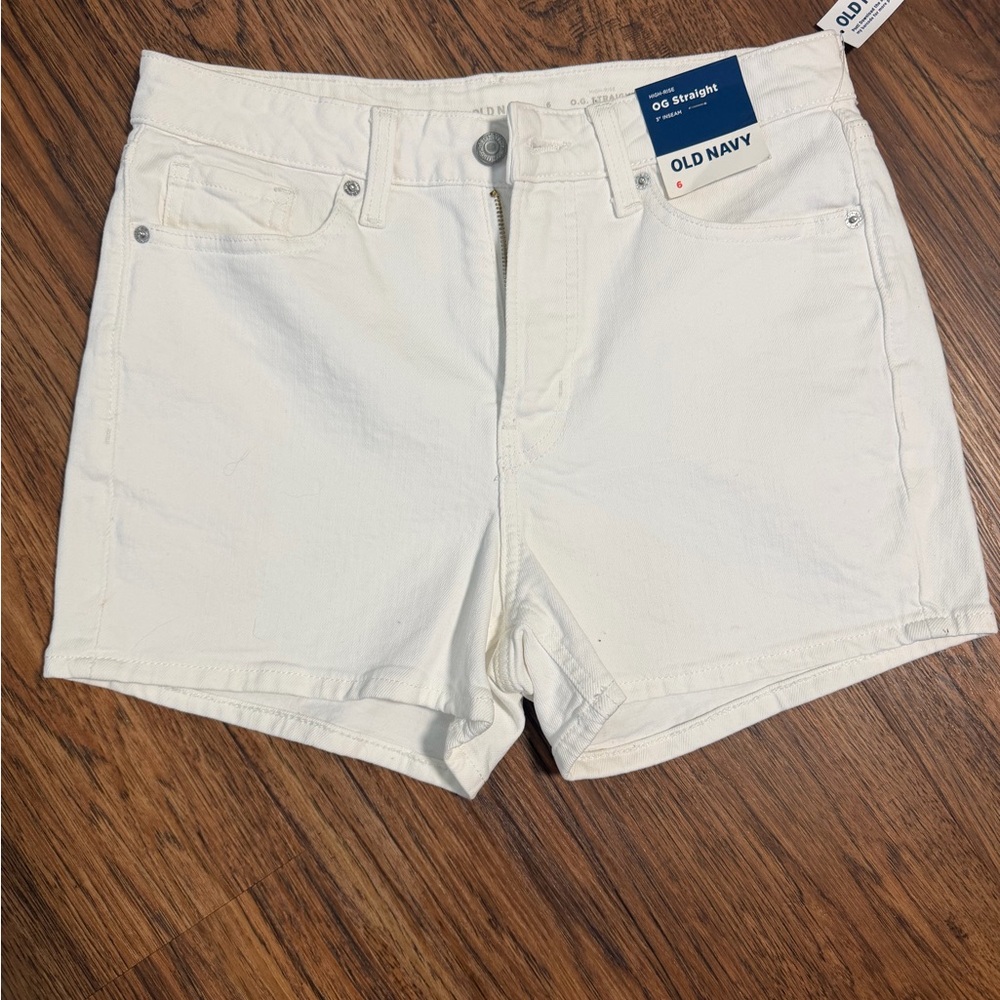 Old Navy Women's Cream Jean Shorts